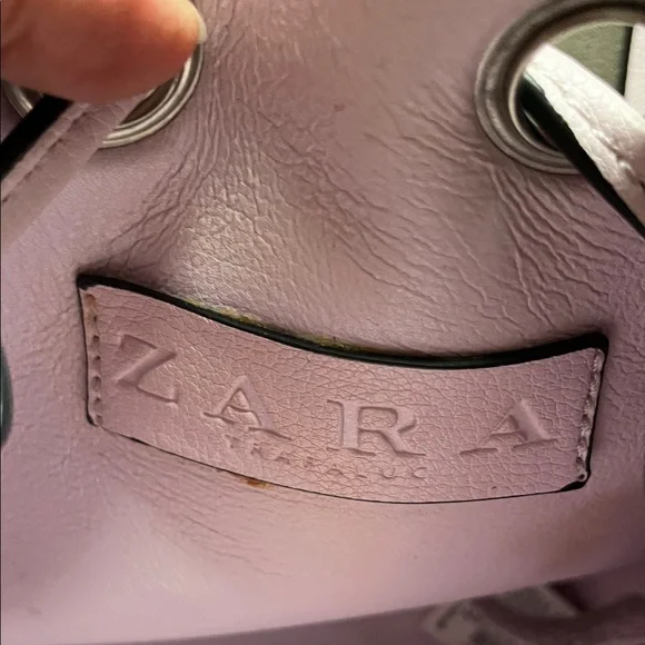 Zara Light Pink Mini Bucket Bag - Picture 6 of 10